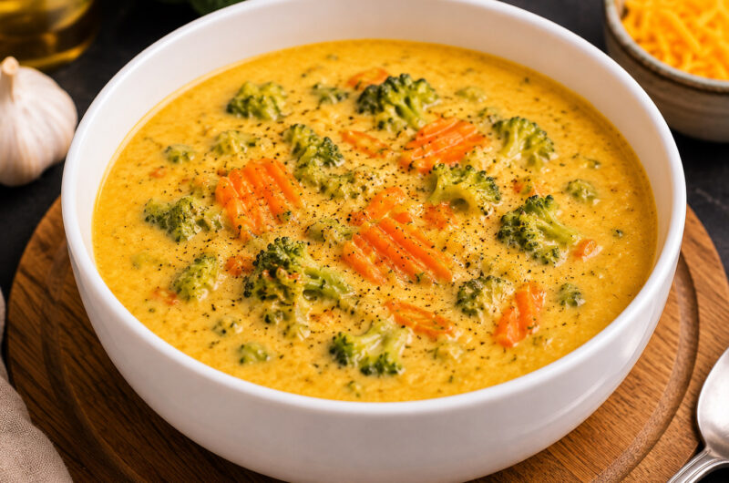 Low-Carb Broccoli Cheddar Soup (No Xanthan Gum, No Cornstarch!)